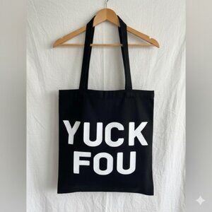 Black Yuck Fou Tote Bag